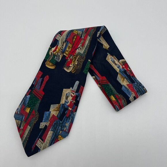 Picasso Collection Tie "Man with a Pipe 1915" Silk - Picture 8 of 8